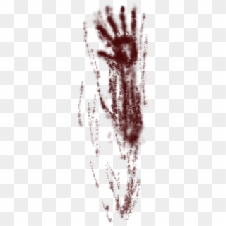 Bloody Handprint Smear Png For Kids Clipart
