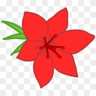 Red Flower Vector Png , Png Download - Red Flowers Cartoon Clipart