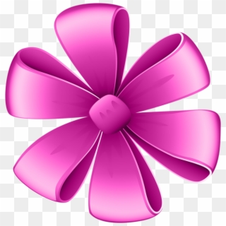 Beautiful Pink Bow Png Clip Art Image - Satin Transparent Png