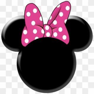 Red Minnie Mouse Bow Clip Art - Minnie Mouse Head Png Transparent Png