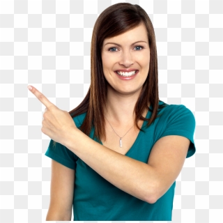 Women Pointing Left Hd Free Png Image Clipart