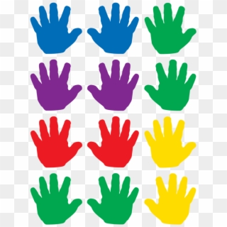 Tcr5137 Handprints Mini Accents Image - Hands For Bulletin Board Clipart