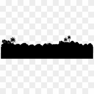 Big Image - Bushes Silhouette Png Clipart