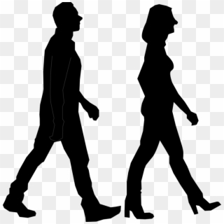 Human Silhouette Walking Png - Walking People Silhouette Png Clipart