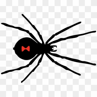 Illustration Of A Black Widow Spider - Black Widow Spider Logo Clipart