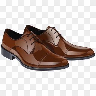 Brown Men Shoes Png Clipart - Shoes Clipart Black And White Png Transparent Png