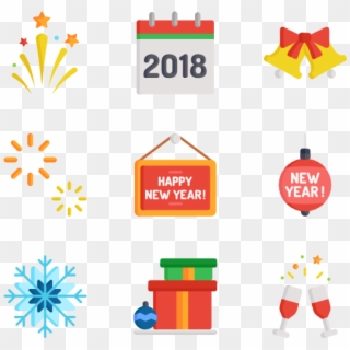 New Year - Happy New Year Png Icon Clipart