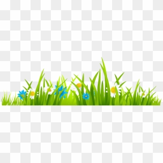 Grass Ground With Flowers Png Clipart Picture - Grass Flower Vector Png Transparent Png