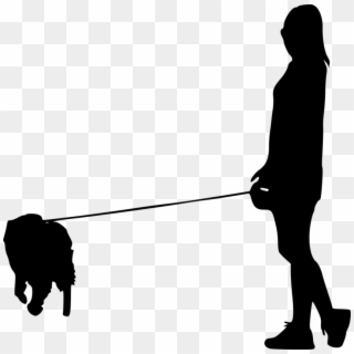 Free Png Dog Walking Silhouette Png - Person Walking Dog Silhouette Transparent Background Clipart