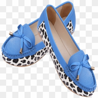 Blue Women Flat Shoes Png - Ladies Shoes Png File Clipart