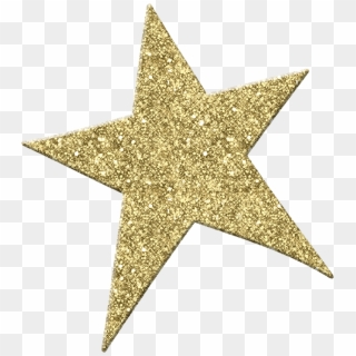 Gold Star Clipart Clipart - Gold Glitter Star Png Transparent Png
