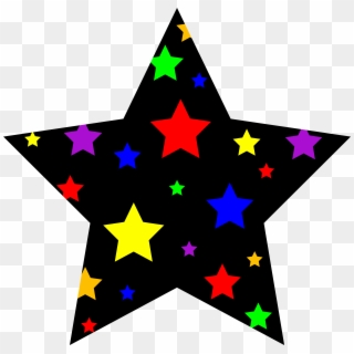 Colorful Starry Star Symbol - Star Clipart - Png Download