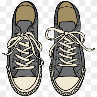 Grey Sneakers Png Clipart - Clipart Shoes Png Transparent Png