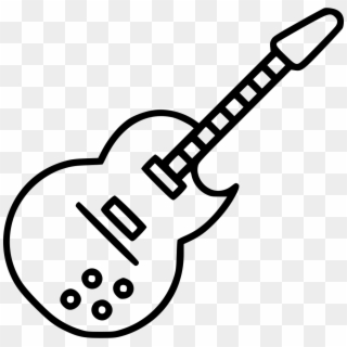 Electric Guitar Comments - White Electric Guitar Icon Png Clipart