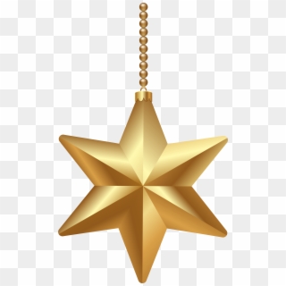 Gold Christmas Star Png Clipart Image - Christmas Star Png Transparent