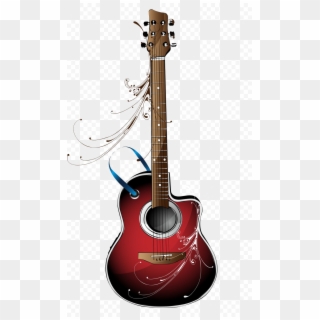 Red Electric Guitar Png Free Download - Guitar Png For Picsart Clipart