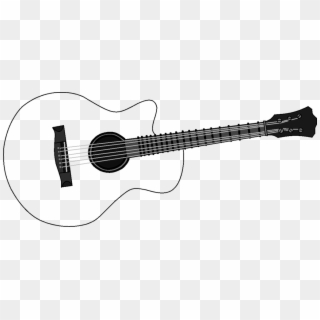 1024 X 442 5 - Outline Pictures Of Guitar Clipart