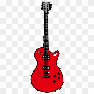 Red Electric Guitar Png Pic - Electric Guitar Clipart