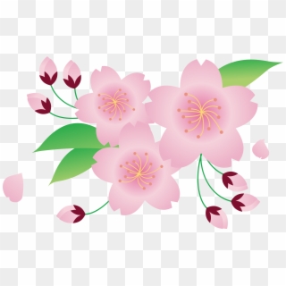 Big Image - Clip Art Flowers Sakura - Png Download