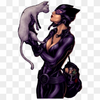 Catwoman Comic Png - Catwoman Comic With Cats Clipart