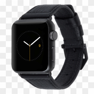 Apple Watch Leather Band - Apple Watch Band Gold Black Clipart