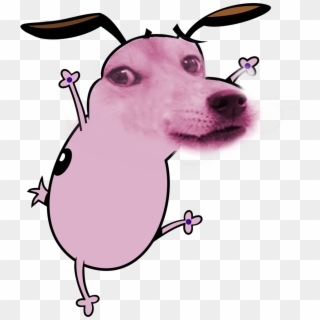 Shiba Inu Eustace Bagge Pink Dog Like Mammal Nose Mammal - Courage The Cowardly Dog Happy Clipart