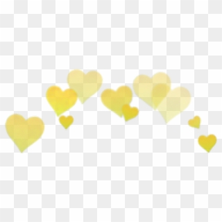 Yellow Sticker - Heart Png Aesthetic Clipart