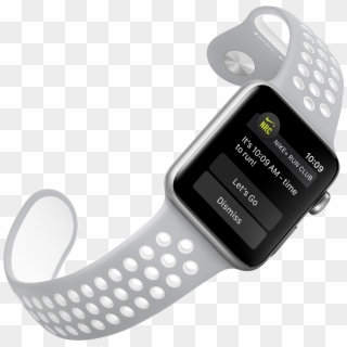 Apple Watch Nike , 38mm And 42mm Silver Aluminium Case - Correas Apple Watch Nike Clipart
