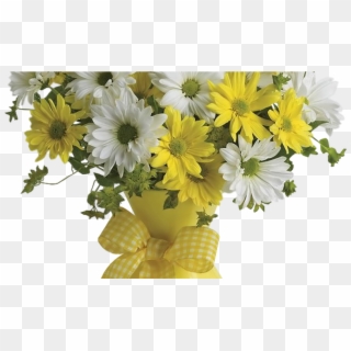 Vase With Yellow And White Daisies Png Clipart Picture Transparent Png