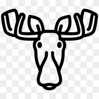 Png File Svg - Moose Head Moose Icons Clipart
