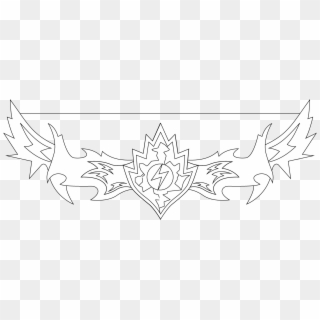 Bow Lineart/blueprint - Emblem Clipart