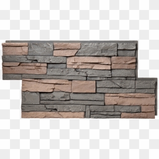 Many People Install Genstone Along An Exposed Foundation - Faux Stone Panels Clipart