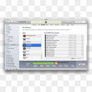 Select Your Device From The List To The Left Under - Itunes Computer Screen Clipart