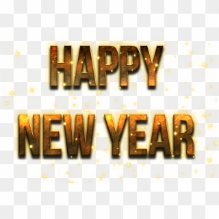 Happy New Year Word Png Free Image - Poster Clipart