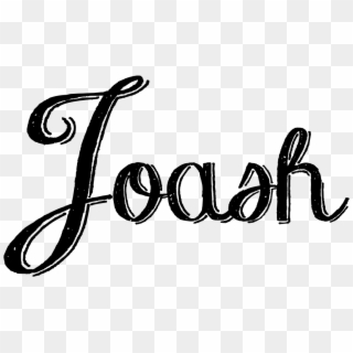 Joash Chest Word - Calligraphy Clipart