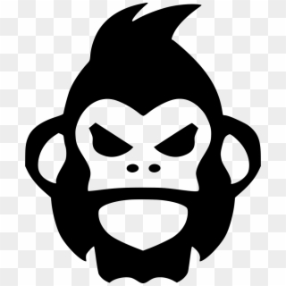 Png File Svg - Angry Monkey Face Cartoon Clipart