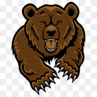 Angry Bear Png Clipart - Grizzly Bear Clipart Transparent Png