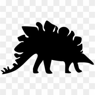 Stegosaurus Silhouette Clipart - Dinosaur Silhouette Stegosaurus Png Transparent Png
