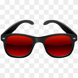 Red Sunglasses, Clipart Images, Picsart - Black And White Glasses Clipart - Png Download