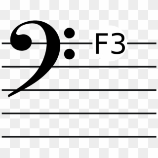 Subbass Clef With Ref - Bass Clef Clipart