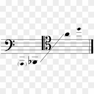 Sharps And Flats On Bass Clef , Png Download - Alto Clef Clipart