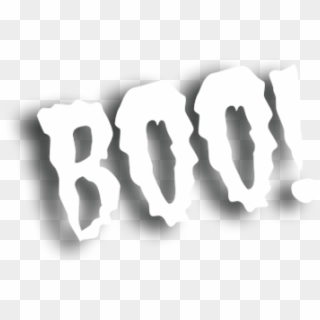 Boo - Monochrome Clipart