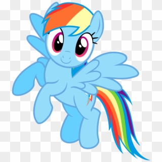 Flying Rainbow Dash Vector By Greenmachine987 - My Little Pony Transparent Background Clipart