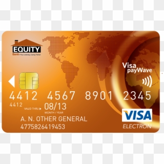 Visa Debit Card - Flyer Clipart