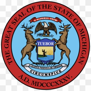 Michigan State Seal - Michigan State Seal Png Clipart