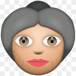 Grandma Png Transparent - Grandma And Grandpa Emojis Clipart