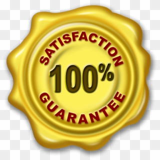 Preview Of Satisfaction Guarantee Seal In Gold - 100 Satisfaction Icon Png Clipart