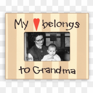My Heart Belongs To Grandma - Picture Frame Clipart