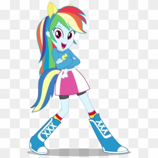 We Started By Finding A Blue Long Sleeve Shirt At The - My Little Pony Rainbow Dash Girl Clipart