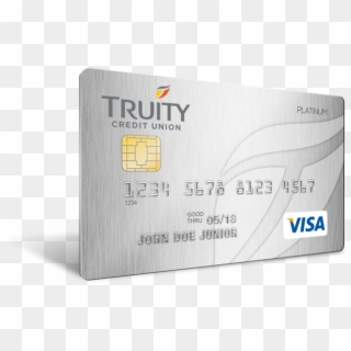Truity Credit Union's Platinum Rewards Card - Credit Card Angled Clipart